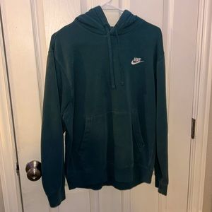 Small Dark Green Nike Fleece Hoodie